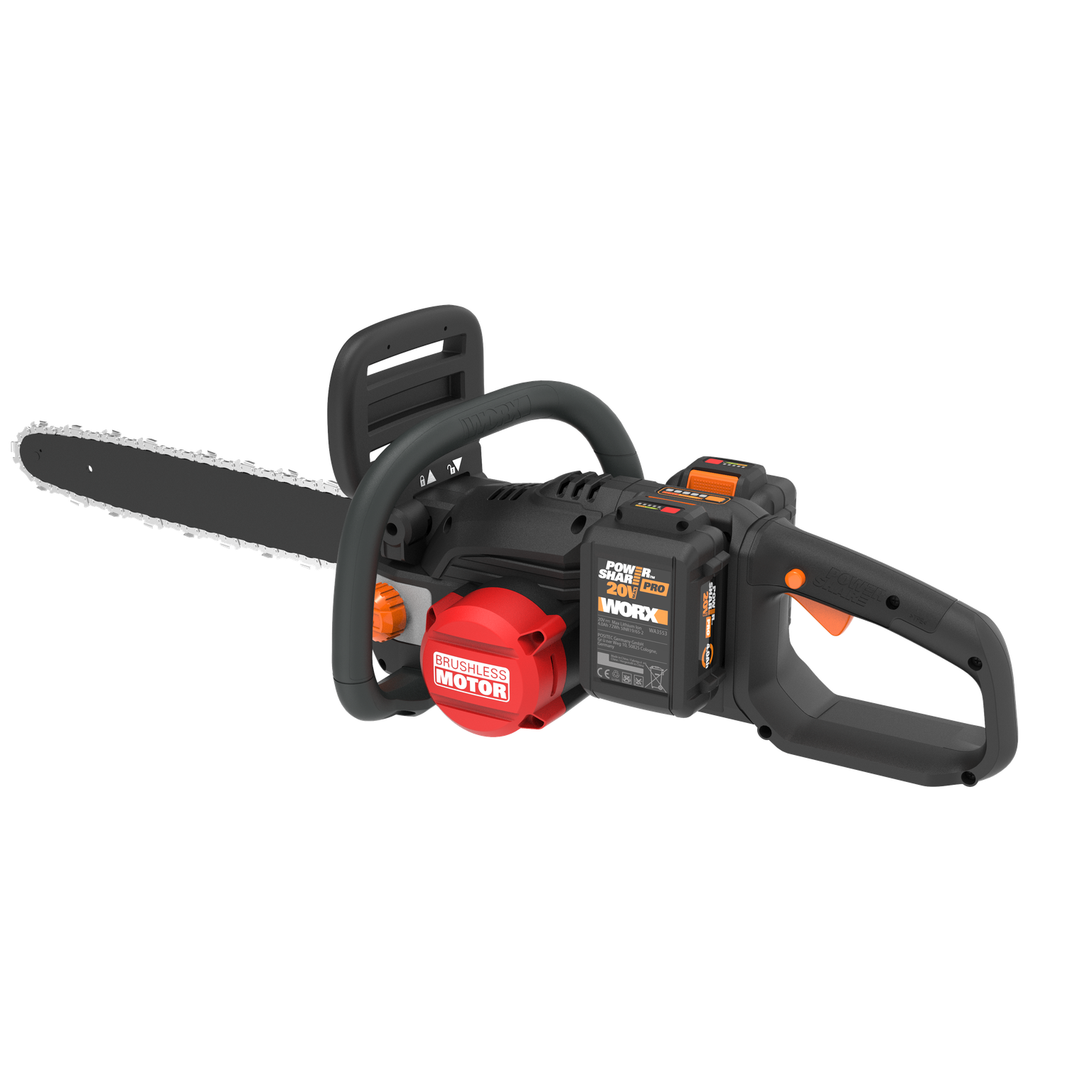 Worx Nitro 40V Power Share Cordless 16 Chainsaw with Brushless Motor WG385