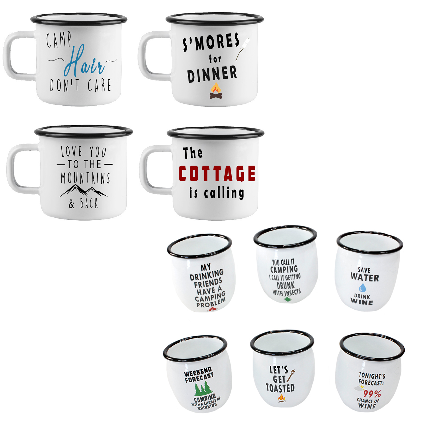 Koppers Home XL Enamel Mugs and Wine Tumbler Set | AIR MILES