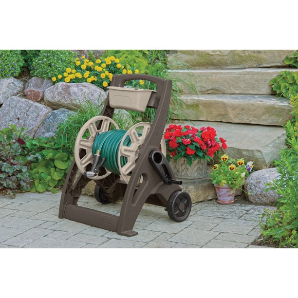 Suncast 225 ft. Hosemobile Hose Reel Cart /Bin - Mocha