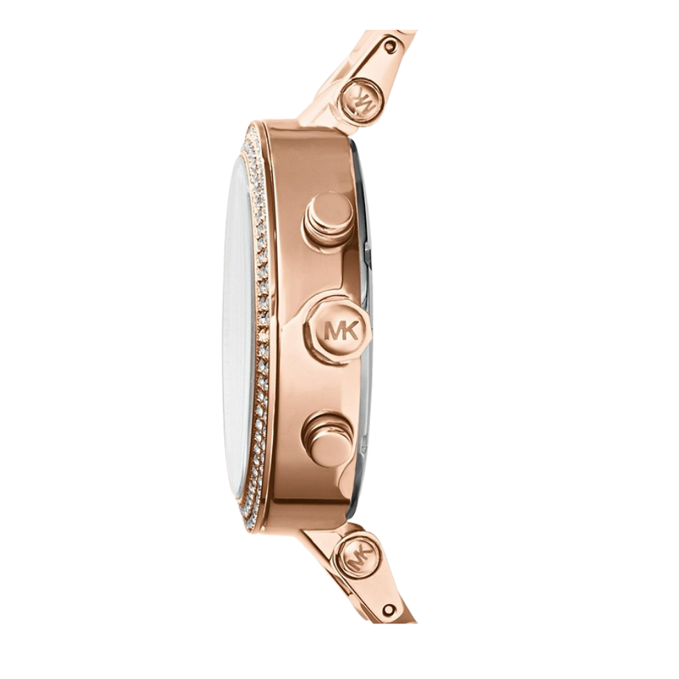 Michael Kors Parker Rose Gold Tone Blush Acetate Watch AIR MILES