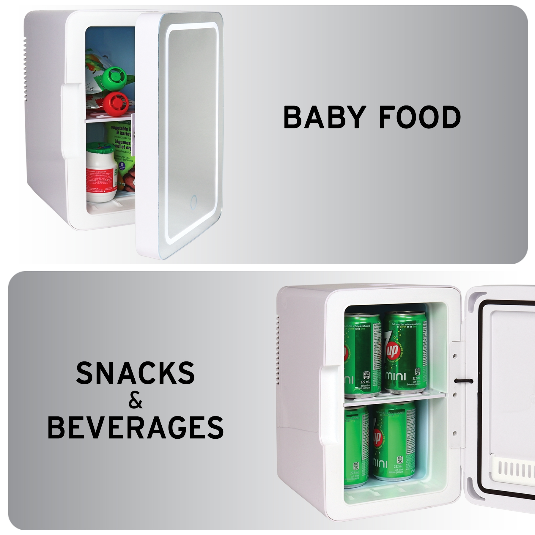 koolatron mini fridge mirror