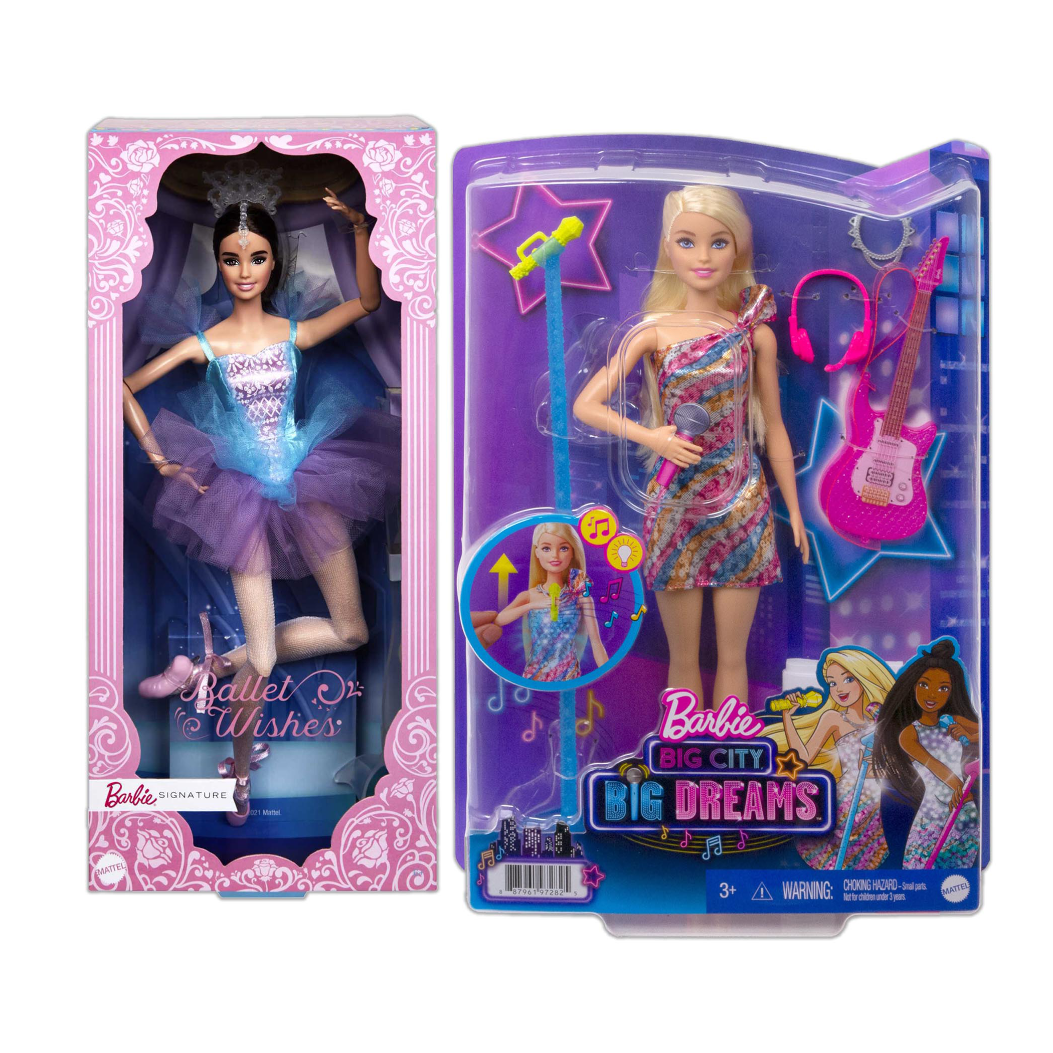 Mattel Malibu Barbie Big City Music & Best Wishes Bundle