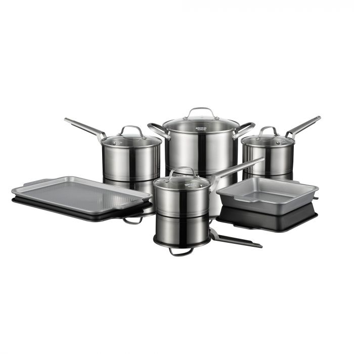 Starfrit The Rock Cookware Set, Stainless Steel