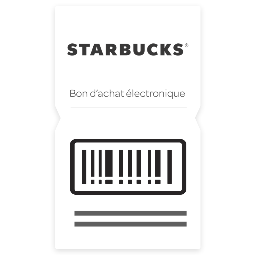 Carte-cadeau électronique Starbucks de 10 $