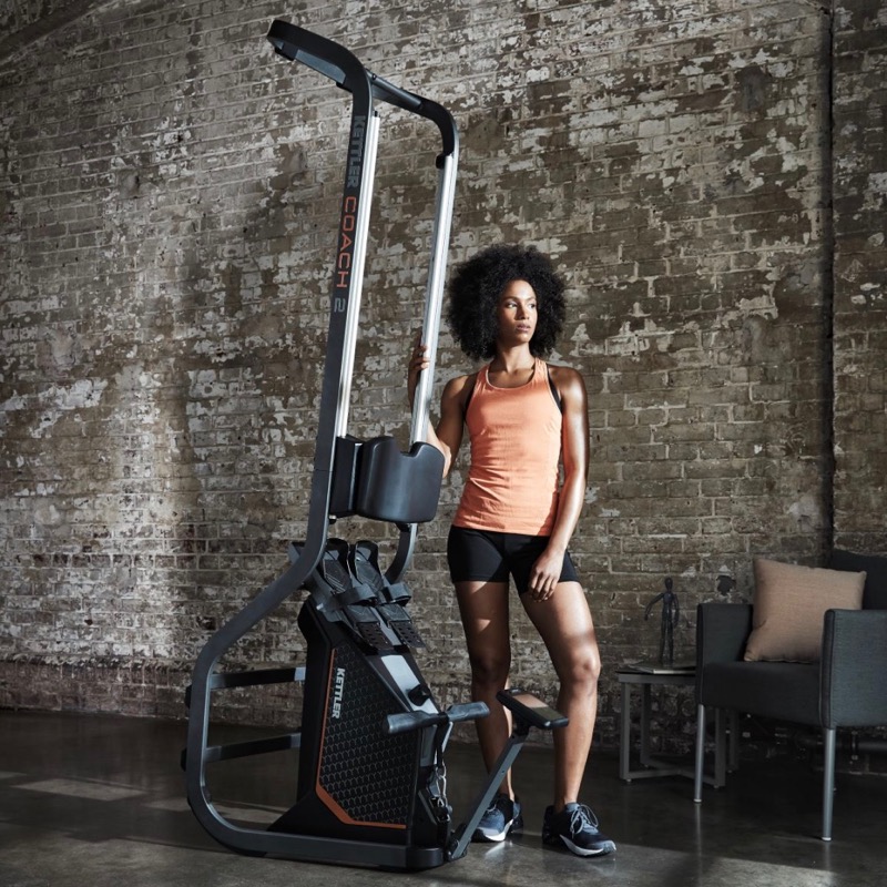 Kettler Coach 2 Rower With Adjustable Magnetic Resistance Incorporates A Unique Dual Rail Design And Bluetooth Integration Anthracite Dark Graphite AIR MILES
