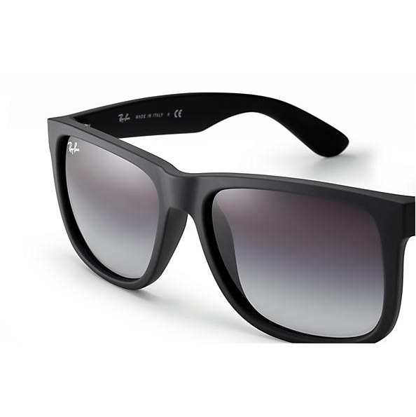 Ray-Ban Justin Classic Sunglasses - Matte Black/Grey