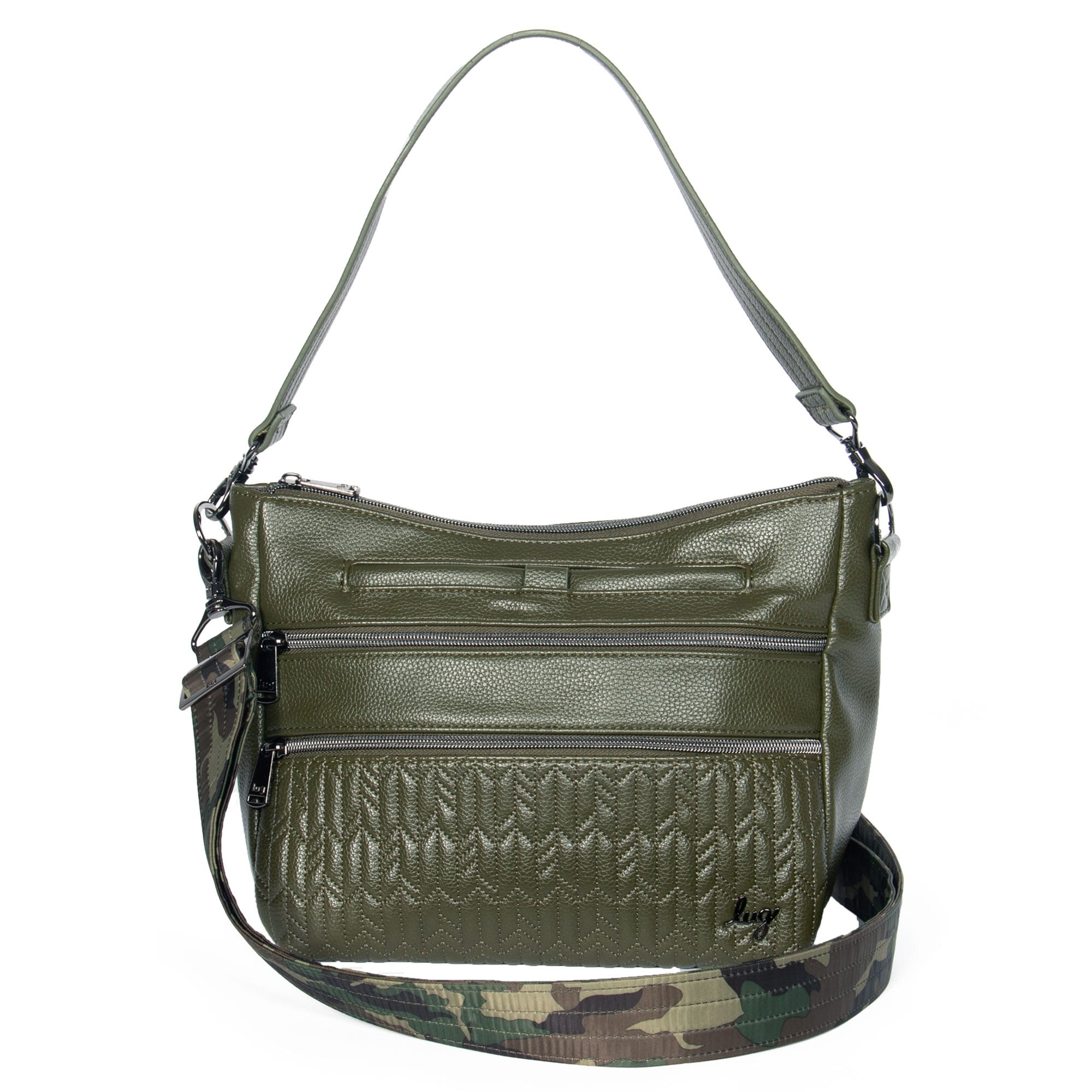 LUG Slider VL Crossbody Bag Olive Green AIR MILES