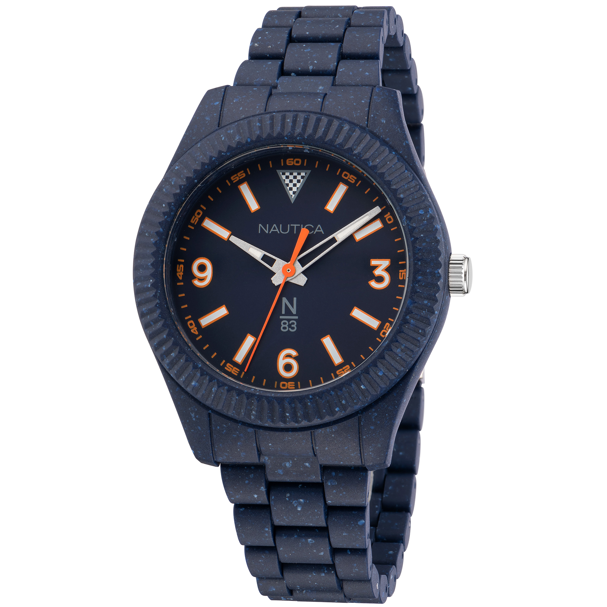 Nautica Mercury Bay N83 Blue Recycled Ocean Plastic Bracelet Watch Men s AIR MILES