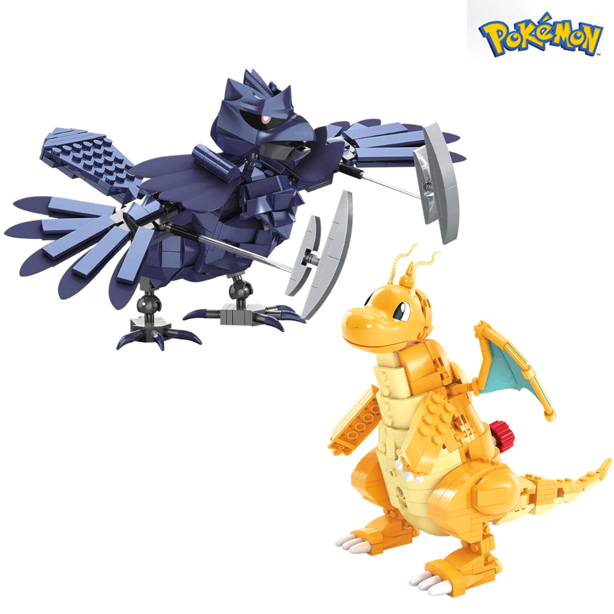 Pokemon Dragonite Mega Bloks Construx Build With Motion Set HKT25 387 pcs