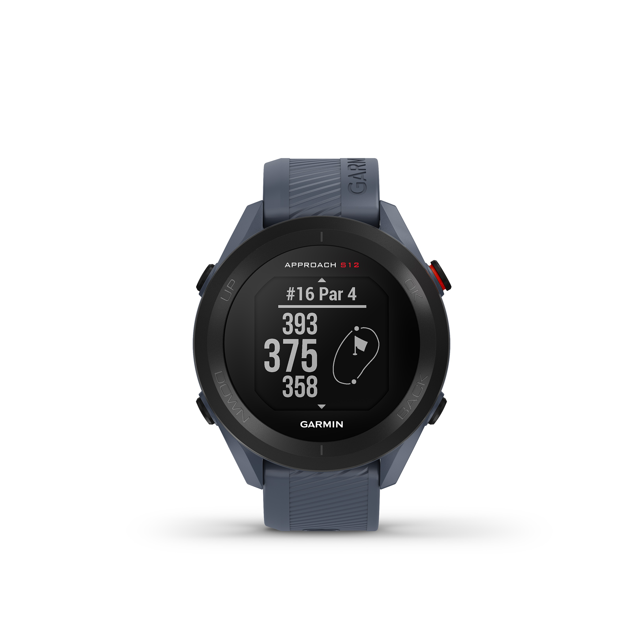 GARMIN - ガーミンアプローチ S12 GPS Golf Wearable Device Garmin Approach S12 43.7mm Bluetooth Golf Smartwatch - Black