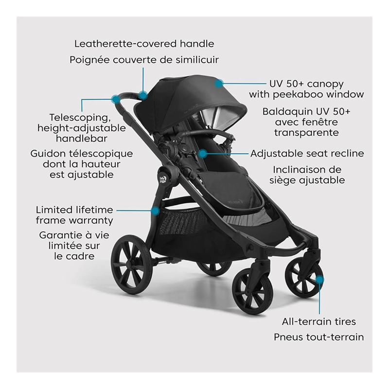 baby jogger city select2 Eco Collection Lunar Black AIR MILES