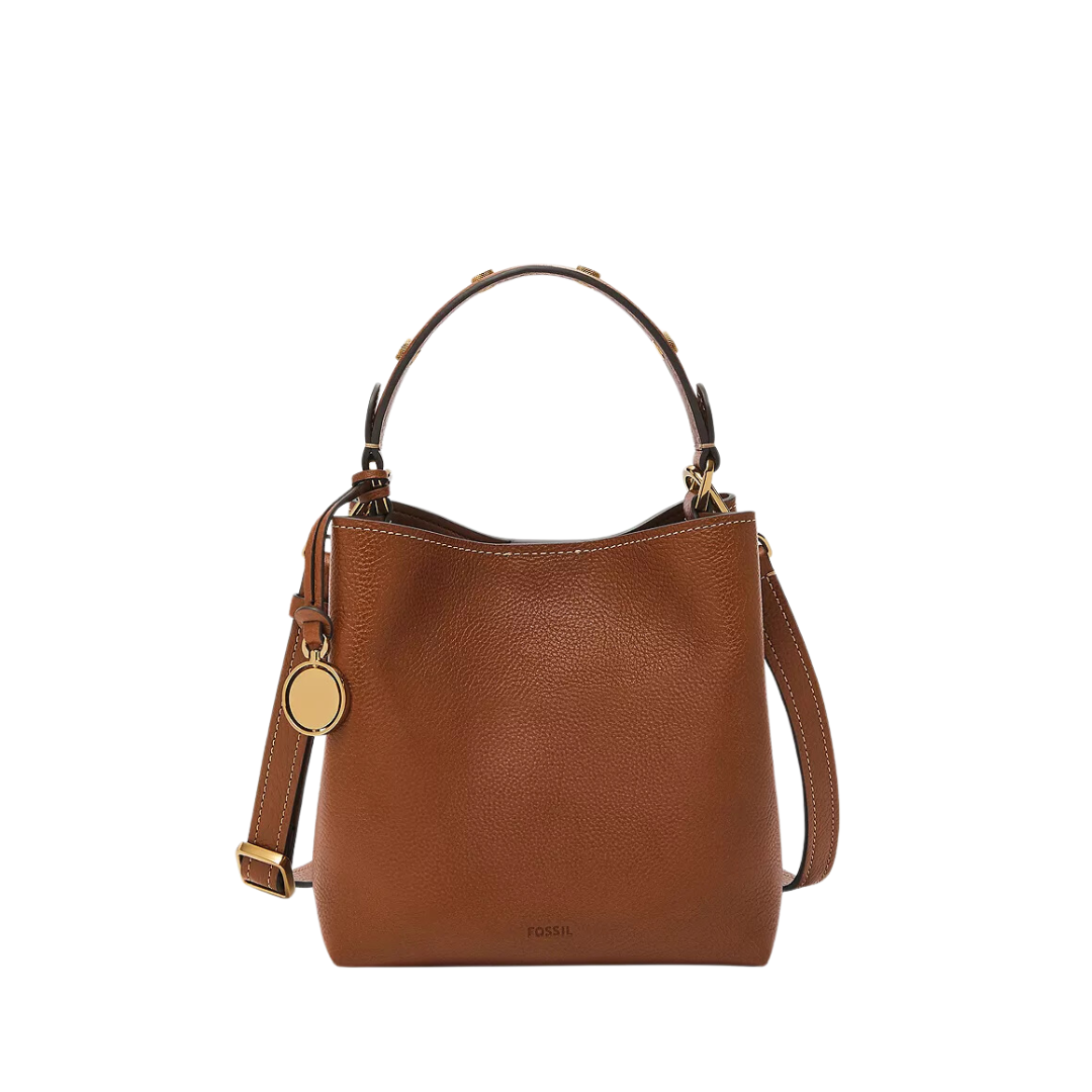 Fossil Jessie Small Bucket Crossbody Bag Brown AIR MILES