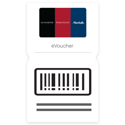 $10 WINNERS/HomeSense/Marshalls eGift Card