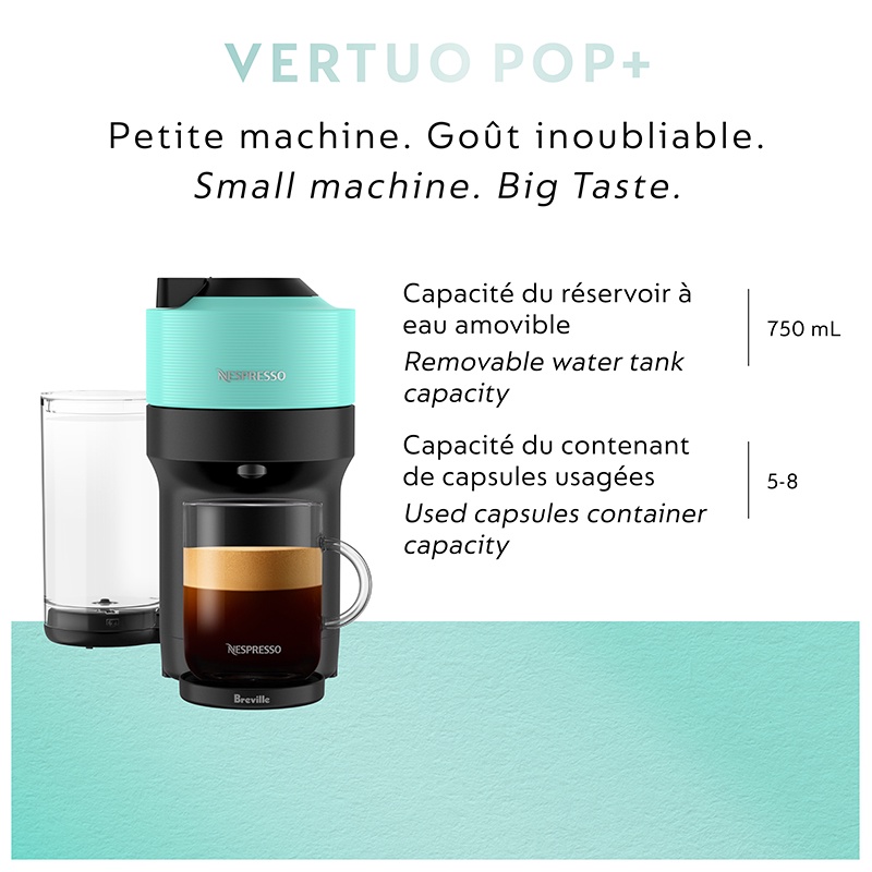 【Anoun】Nespresso VERTUO POP Nespresso Vertuo POP+ Coffee & Espresso Machine, Single