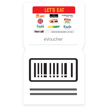$30 Let's Eat eGift Card