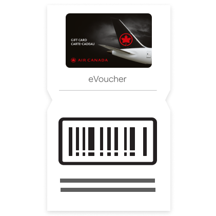 $50 Air Canada eGift Card