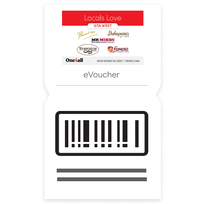 $20 GTA West Locals Love eGift Card