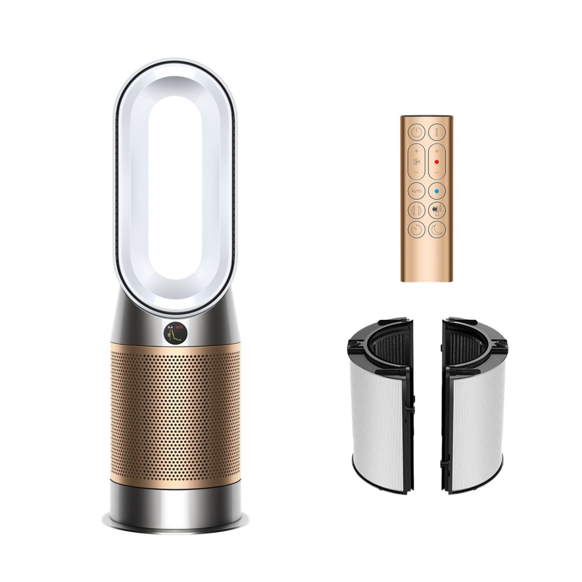 Dyson Purifier Hot+Cool HP2 De-NOx Air Purifier - White/Gold | AIR