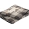 Brunelli Hunter Collection Grey and Black Plaid Throw and Cushions Set #2