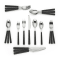 Kate Spade New York All in Good Taste 20-piece Flatware Set - Black #1