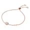 Michael Kors Precious Metal-Plated Sterling Silver Pavé Halo Slider Bracelet - Rose Gold