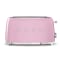 SMEG 50's Retro Style Aesthetic 4-Slice Toaster - Pink