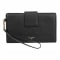 Tahari Sienna Deluxe Clutch Leather Wristlet Wallet - Black #1