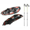 Ferrino Baldas Miage Special Snowshoes with Totem 3-Section Telescopic Trekking Poles