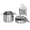 Cuisinart® 11-Piece Nesting Stainless Steel Cookware Set #1