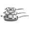 Cuisinart 11-Piece Nesting Stainless Steel Cookware Set #3
