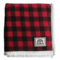 Kuma Lumberjack Sherpa Throw - 60'' x 70'' - Red/Black #1