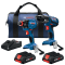 Bosch GXL18V-239B25 18V 2-Tool Combo Kit with Compact Tough 1/2 In. Hammer Drill/Driver, 1/4 In. and 1/2 In. Two-In-One Bit/Socket Impact Driver and (2) CORE18V 4.0 Ah Compact Batteries