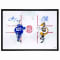 Frameworth Sidney Crosby/John Tavares Dual Signed 20 x 29 Canvas Framed Overhead - Leafs vs. Penguins #1