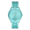 Michael Kors Oversized Slim Runway Aqua-Tone Aluminum Watch #1