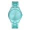 Michael Kors Oversized Slim Runway Aqua-Tone Aluminum Watch #1