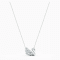 Swarovski Dancing Swan Necklace - White #4