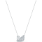 Swarovski Dancing Swan Necklace - White #1