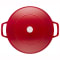 Staub Cast Iron 4-Quart Chistera Drop Braiser - Cherry #5