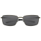 Oakley Square Wire™ Sunglasses - Carbon Frame/Grey Polarized Lenses #6