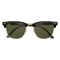 Ray-Ban Clubmaster Classic Sunglasses - Ebony-Arista/Green Classic G-15 #2