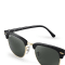 Ray-Ban Clubmaster Classic Sunglasses - Ebony-Arista/Green Classic G-15 #5