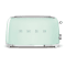 SMEG 50's Retro Style Aesthetic 4-Slice Toaster - Pastel Green #1