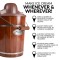 Nostalgia™ 6-Quart Wood Bucket Electric Ice Cream Maker #3