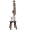 Umbra® Pillar Stool with Built-In Coat Rack - Black/Walnut #1