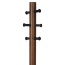 Umbra® Pillar Stool with Built-In Coat Rack - Black/Walnut #4