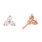 Michael Kors Rose Gold Triad Stud Earrings #2
