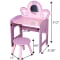 Danawares Unicorn Dressing Table with Stool #2