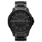 Armani Exchange Three-Hand Black Stainless Steel Watch #1