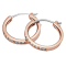 Fossil Glitz Rose-Gold Tone Steel Huggie Hoops #2