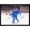 Frameworth Mitch Marner / Morgan Rielly Dual Signed 20x29 Canvas Framed Toronto Maple Leafs Blue Celebration